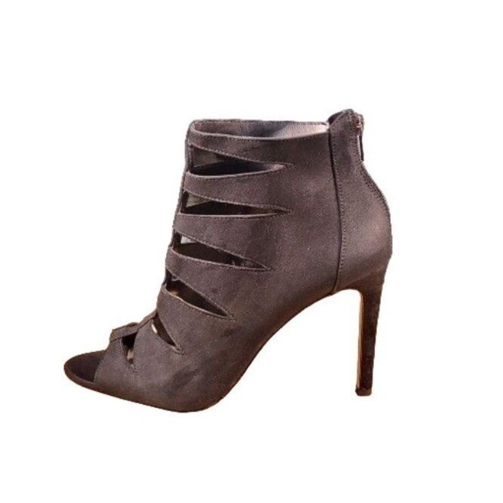 Saks Fifth Avenue Florynce Gladiator Heels Womens 8.5 M Suede Stiletto Designer